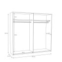 Forte BADERNA BDNS92511-M635 Szafa ubraniowa Forte BADERNA BDNS92511-M635 Szafa ubraniowa