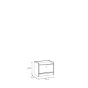 Forte BADERNA WQNK014-M715 Szafka nocna Forte BADERNA WQNK014-M715 Szafka nocna