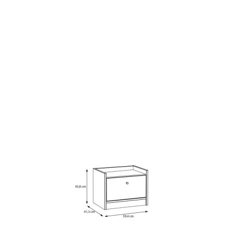 Forte BADERNA WQNK014-M715 Szafka nocna Forte BADERNA WQNK014-M715 Szafka nocna