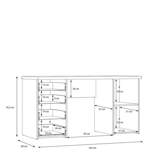 Forte NET106 MT926-C264 Biurko Forte NET106 MT926-C264 Biurko