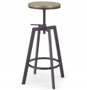 HOKER H64 REGULOWANA WYSOKOŚĆ Halmar OLD VASION / COFFEE MDF laminowany stal malowana HOKER H64 REGULOWANA WYSOKOŚĆ Halmar OLD VASION / COFFEE MDF laminowany stal malowana
