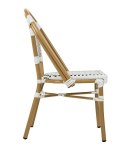 KRZESŁO CAFE PARIS BIAŁE rattan King Home MOŻNA SZTAPLOWAĆ DO WNĘTRZ I NA ZEWNĄTRZ KRZESŁO CAFE PARIS BIAŁE rattan King Home MOŻNA SZTAPLOWAĆ DO WNĘTRZ I NA ZEWNĄTRZ