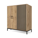 KOMODA LAMINO KM-2 HALMAR DĄB CRAFT / CZARNY nogi: CZARNE PŁYTA MEBLOWA LAMINOWANA TWORZYWO KOMODA LAMINO KM-2 HALMAR DĄB CRAFT / CZARNY nogi: CZARNE PŁYTA MEBLOWA LAMINOWANA TWORZYWO