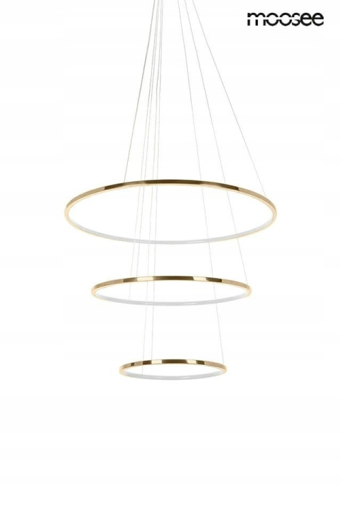 LAMPA WISZĄCA LED RING SLIM S ZŁOTA METALOWA Moosee MOOSEE 3 OKRĘGI MINIMALISTYCZNA I PONADCZASOWA LAMPA WISZĄCA LED RING SLIM S ZŁOTA METALOWA Moosee MOOSEE 3 OKRĘGI MINIMALISTYCZNA I PONADCZASOWA