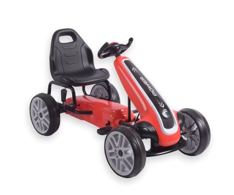 Milly Mally Milly Mally Gokart na pedały Power Red Milly Mally Milly Mally Gokart na pedały Power Red