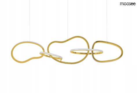 LAMPA wisząca LED JAZZ 5 ZŁOTA STAL Moosee MOOSEE 5 PIERŚCIENI O NIETYPOWYM KSZTAŁCIE LAMPA wisząca LED JAZZ 5 ZŁOTA STAL Moosee MOOSEE 5 PIERŚCIENI O NIETYPOWYM KSZTAŁCIE