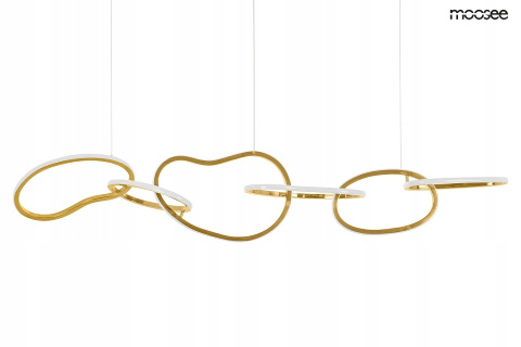 LAMPA wisząca LED JAZZ 6 Moosee MOOSEE ZŁOTA METAL 6 PIERŚCIENI O NIEREGULARNYM KSZTAŁCIE LAMPA wisząca LED JAZZ 6 Moosee MOOSEE ZŁOTA METAL 6 PIERŚCIENI O NIEREGULARNYM KSZTAŁCIE