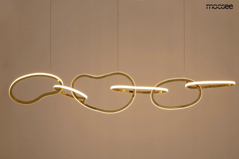 LAMPA wisząca LED JAZZ 6 Moosee MOOSEE ZŁOTA METAL 6 PIERŚCIENI O NIEREGULARNYM KSZTAŁCIE LAMPA wisząca LED JAZZ 6 Moosee MOOSEE ZŁOTA METAL 6 PIERŚCIENI O NIEREGULARNYM KSZTAŁCIE