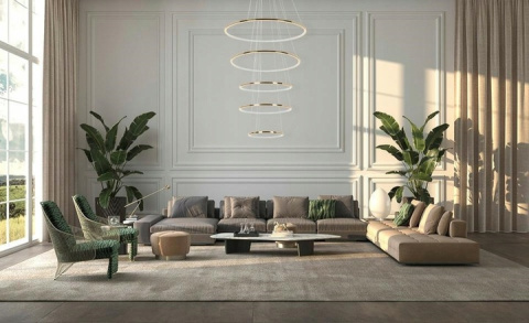 LAMPA WISZĄCA RING SLIM L ZŁOTA METAL Moosee MOOSEE KLOSZE AKRYLOWE 5 OKRĘGÓW LAMPA WISZĄCA RING SLIM L ZŁOTA METAL Moosee MOOSEE KLOSZE AKRYLOWE 5 OKRĘGÓW