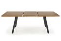 STÓŁ ROZKŁADANY 160-220x90 blat - ORZECH stelaż - CZARNY BERLIN HALMAR PROSTOKĄTNY PŁYTA LAMINOWANA PODSTAWA STAL MALOWANA STÓŁ ROZKŁADANY 160-220x90 blat - ORZECH stelaż - CZARNY BERLIN HALMAR PROSTOKĄTNY PŁYTA LAMINOWANA PODSTAWA STAL MALOWANA