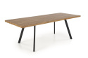 STÓŁ ROZKŁADANY 160-220x90 blat - ORZECH stelaż - CZARNY BERLIN HALMAR PROSTOKĄTNY PŁYTA LAMINOWANA PODSTAWA STAL MALOWANA STÓŁ ROZKŁADANY 160-220x90 blat - ORZECH stelaż - CZARNY BERLIN HALMAR PROSTOKĄTNY PŁYTA LAMINOWANA PODSTAWA STAL MALOWANA