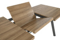 STÓŁ ROZKŁADANY 160-220x90 blat - ORZECH stelaż - CZARNY BERLIN HALMAR PROSTOKĄTNY PŁYTA LAMINOWANA PODSTAWA STAL MALOWANA STÓŁ ROZKŁADANY 160-220x90 blat - ORZECH stelaż - CZARNY BERLIN HALMAR PROSTOKĄTNY PŁYTA LAMINOWANA PODSTAWA STAL MALOWANA