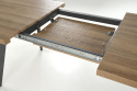 STÓŁ ROZKŁADANY 160-220x90 blat - ORZECH stelaż - CZARNY BERLIN HALMAR PROSTOKĄTNY PŁYTA LAMINOWANA PODSTAWA STAL MALOWANA STÓŁ ROZKŁADANY 160-220x90 blat - ORZECH stelaż - CZARNY BERLIN HALMAR PROSTOKĄTNY PŁYTA LAMINOWANA PODSTAWA STAL MALOWANA