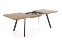 STÓŁ ROZKŁADANY 160-220x90 blat - ORZECH stelaż - CZARNY BERLIN HALMAR PROSTOKĄTNY PŁYTA LAMINOWANA PODSTAWA STAL MALOWANA STÓŁ ROZKŁADANY 160-220x90 blat - ORZECH stelaż - CZARNY BERLIN HALMAR PROSTOKĄTNY PŁYTA LAMINOWANA PODSTAWA STAL MALOWANA