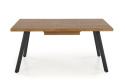 STÓŁ ROZKŁADANY 160-220x90 blat - ORZECH stelaż - CZARNY BERLIN HALMAR PROSTOKĄTNY PŁYTA LAMINOWANA PODSTAWA STAL MALOWANA STÓŁ ROZKŁADANY 160-220x90 blat - ORZECH stelaż - CZARNY BERLIN HALMAR PROSTOKĄTNY PŁYTA LAMINOWANA PODSTAWA STAL MALOWANA