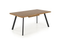 STÓŁ ROZKŁADANY 160-220x90 blat - ORZECH stelaż - CZARNY BERLIN HALMAR PROSTOKĄTNY PŁYTA LAMINOWANA PODSTAWA STAL MALOWANA STÓŁ ROZKŁADANY 160-220x90 blat - ORZECH stelaż - CZARNY BERLIN HALMAR PROSTOKĄTNY PŁYTA LAMINOWANA PODSTAWA STAL MALOWANA