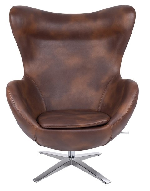 King Home Fotel EGG SZEROKI PU brąz vintage koniak King Home Fotel EGG SZEROKI PU brąz vintage koniak