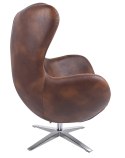 King Home Fotel EGG SZEROKI PU brąz vintage koniak King Home Fotel EGG SZEROKI PU brąz vintage koniak