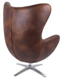 King Home Fotel EGG SZEROKI PU brąz vintage koniak King Home Fotel EGG SZEROKI PU brąz vintage koniak