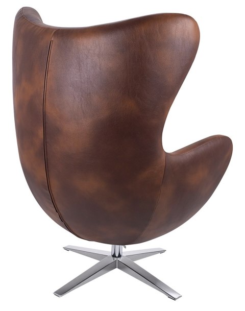 King Home Fotel EGG SZEROKI PU brąz vintage koniak King Home Fotel EGG SZEROKI PU brąz vintage koniak