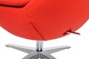 King Home Fotel EGG SZEROKI PU czerwony King Home Fotel EGG SZEROKI PU czerwony