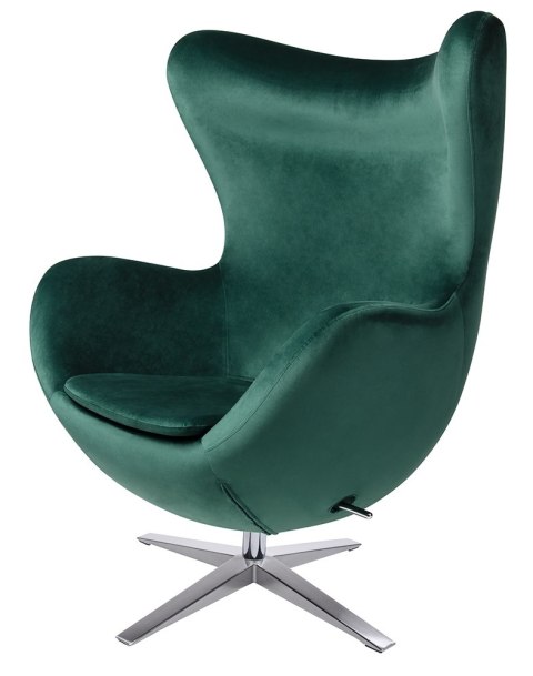 King Home Fotel EGG SZEROKI VELVET ciemny zielony. 18 - welur, podstawa stal King Home Fotel EGG SZEROKI VELVET ciemny zielony. 18 - welur, podstawa stal