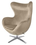 King Home Fotel EGG SZEROKI VELVET khaki King Home Fotel EGG SZEROKI VELVET khaki