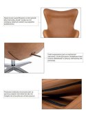 King Home Fotel EGG SZEROKI VELVET khaki King Home Fotel EGG SZEROKI VELVET khaki