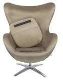 King Home Fotel EGG SZEROKI VELVET khaki King Home Fotel EGG SZEROKI VELVET khaki
