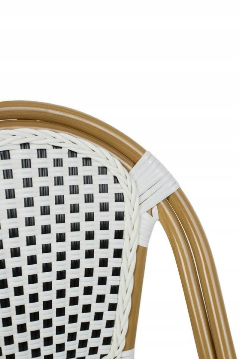 KRZESŁO CAFE PARIS BIAŁE rattan King Home MOŻNA SZTAPLOWAĆ DO WNĘTRZ I NA ZEWNĄTRZ KRZESŁO CAFE PARIS BIAŁE rattan King Home MOŻNA SZTAPLOWAĆ DO WNĘTRZ I NA ZEWNĄTRZ