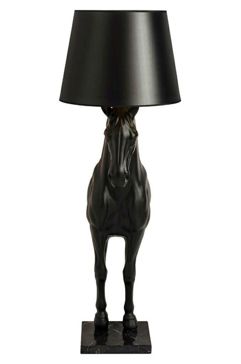 King Home Lampa podłogowa KOŃ HORSE STAND S czarna - włókno szklane King Home Lampa podłogowa KOŃ HORSE STAND S czarna - włókno szklane