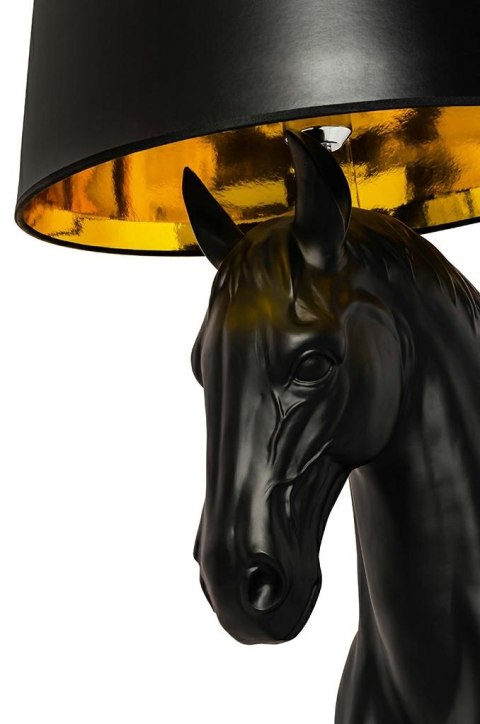 King Home Lampa podłogowa KOŃ HORSE STAND S czarna - włókno szklane King Home Lampa podłogowa KOŃ HORSE STAND S czarna - włókno szklane
