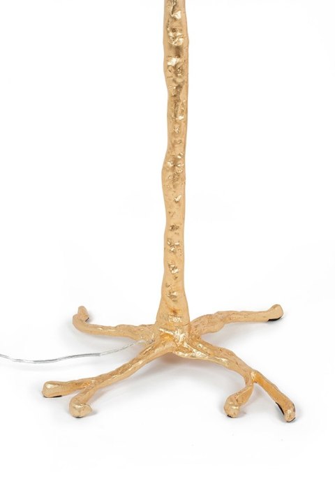 King Home Lampa podłogowa TIFFANY 175 biała mosiądz / naturalne pióra King Home Lampa podłogowa TIFFANY 175 biała mosiądz / naturalne pióra