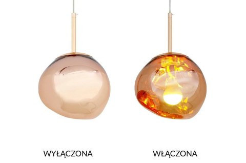King Home MOOSEE lampa wisząca FUSION 20 miedziana - akryl King Home MOOSEE lampa wisząca FUSION 20 miedziana - akryl
