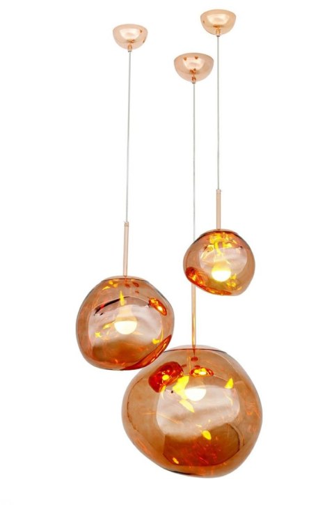 King Home MOOSEE lampa wisząca FUSION 20 miedziana - akryl King Home MOOSEE lampa wisząca FUSION 20 miedziana - akryl