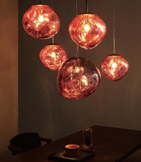 King Home MOOSEE lampa wisząca FUSION 30 miedziana - akryl King Home MOOSEE lampa wisząca FUSION 30 miedziana - akryl