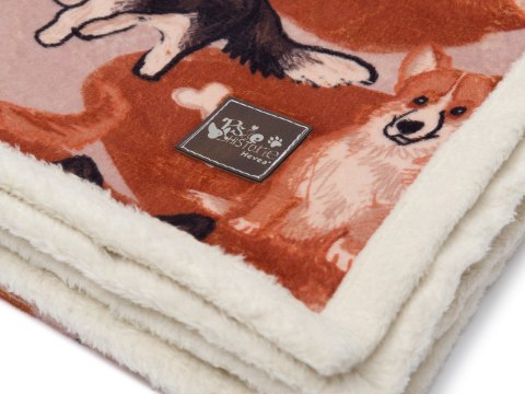 Kocyk polarowy Hevea Psie Historie Psitulak ART 75x75 (Corgi brąz) Kocyk polarowy Hevea Psie Historie Psitulak ART 75x75 (Corgi brąz)