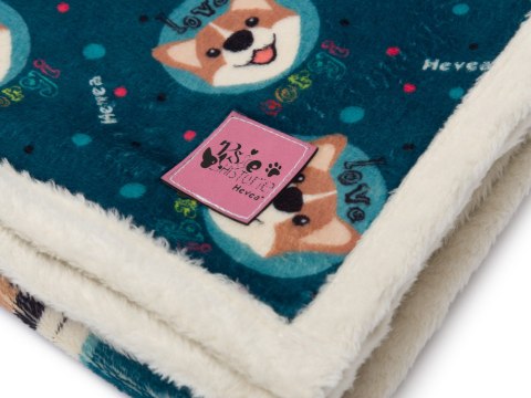 Kocyk polarowy Hevea Psie Historie Psitulak ART 75x75 (Corgi brąz) Kocyk polarowy Hevea Psie Historie Psitulak ART 75x75 (Corgi brąz)