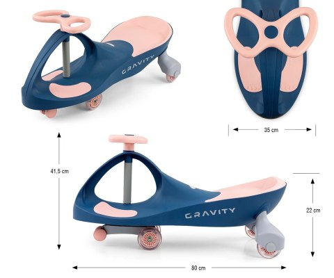 Milly Mally Milly Mally Jeździk Grawitacyjny Gravity Navy Pink Milly Mally Milly Mally Jeździk Grawitacyjny Gravity Navy Pink