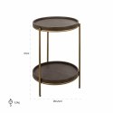 Richmond Interiors RICHMOND stolik ZILLON brązowy Richmond Interiors RICHMOND stolik ZILLON brązowy