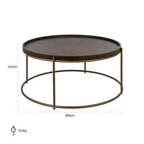 Richmond Interiors RICHMOND stolik kawowy ZILLON brązowy Richmond Interiors RICHMOND stolik kawowy ZILLON brązowy