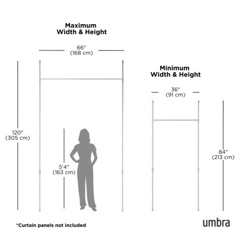 Umbra UMBRA karnisz ANYWHERE srebrny Umbra UMBRA karnisz ANYWHERE srebrny