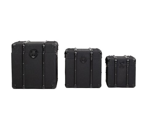 Kare Design KARE zestaw skrzyń VOYAGE czarny Kare Design KARE zestaw skrzyń VOYAGE czarny