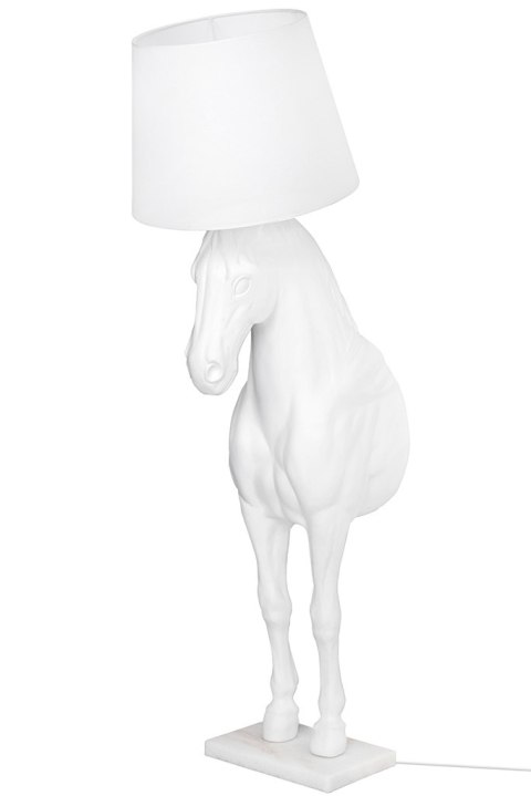 King Home Lampa podłogowa KOŃ HORSE STAND M biała - włókno szklane King Home Lampa podłogowa KOŃ HORSE STAND M biała - włókno szklane