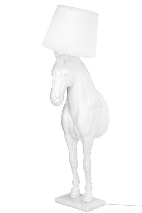 King Home Lampa podłogowa KOŃ HORSE STAND M biała - włókno szklane King Home Lampa podłogowa KOŃ HORSE STAND M biała - włókno szklane