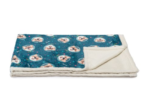 Kocyk polarowy Hevea Psie Historie Psitulak ART 125x75 (Corgi turkus) Kocyk polarowy Hevea Psie Historie Psitulak ART 125x75 (Corgi turkus)