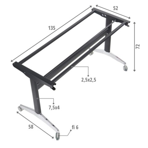 NY-A383 uchylny 135x58x72 czarny NY-A383 uchylny 135x58x72 czarny