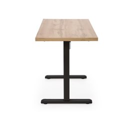 B54 biurko z funkcją regulacji wysokości, blat - dąb artisan, stelaż - czarny