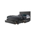 GRACE 140 łóżko z szufladami popiel velvet GRACE 140 łóżko z szufladami popiel velvet