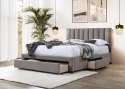 GRACE 160 łóżko z szufladami beżowy velvet GRACE 160 łóżko z szufladami beżowy velvet